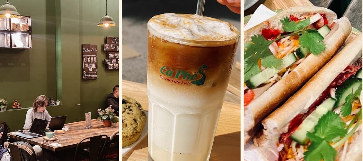 Café vietnamien et bánh mì servis chez Cà Phê S